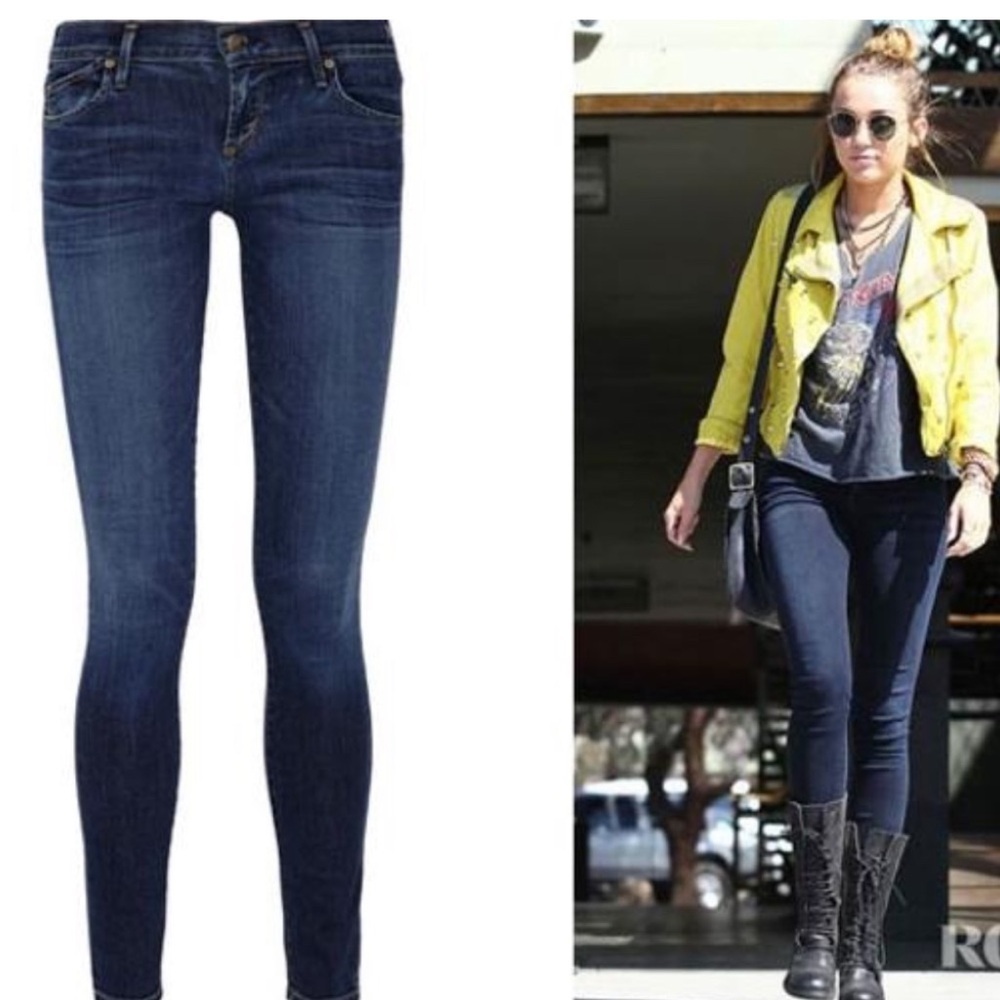 Citizens Of Humanity Blue Skinny Jeans size  8 avedon click skinny leg jeans - Picture 2 of 14